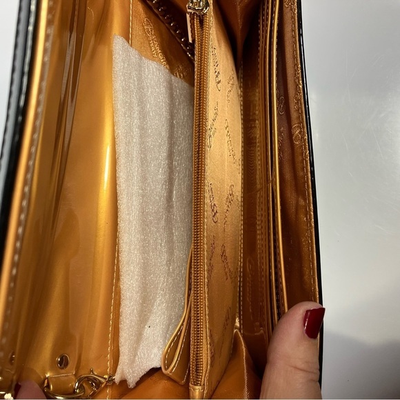 Brangio Italy Stars Art retro multi pocket mini clutch crossbody bag small size - Picture 6 of 11